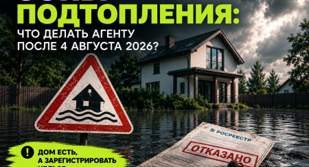 Зоны подтопления: что делать агенту после 4 августа 2026 года?